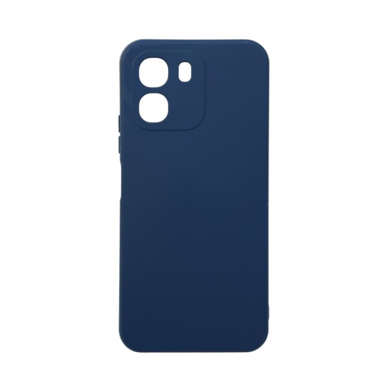 Capa de Silicone com Moldura de Câmera para Oppo A6 4G/Oppo A6 5G/Oppo A6x 4G/Oppo A6x 5G Azul Oscuro